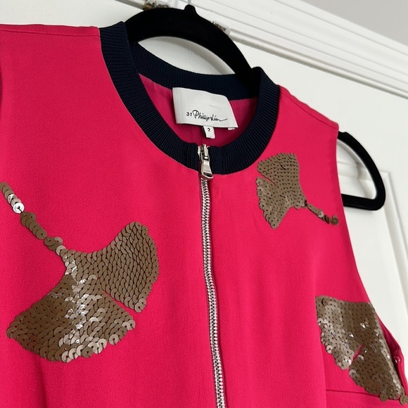 Philip Lim Cocktail Dress - pink with sequins - size 2 - Picture 1 of 8